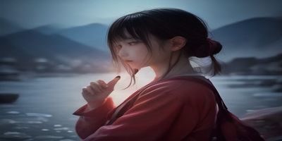 天然玛瑙随形掌中之物把玩件，红白相间纹路如山水画卷，抛光后表面光滑如镜，置于深色背景下色彩鲜艳夺目
